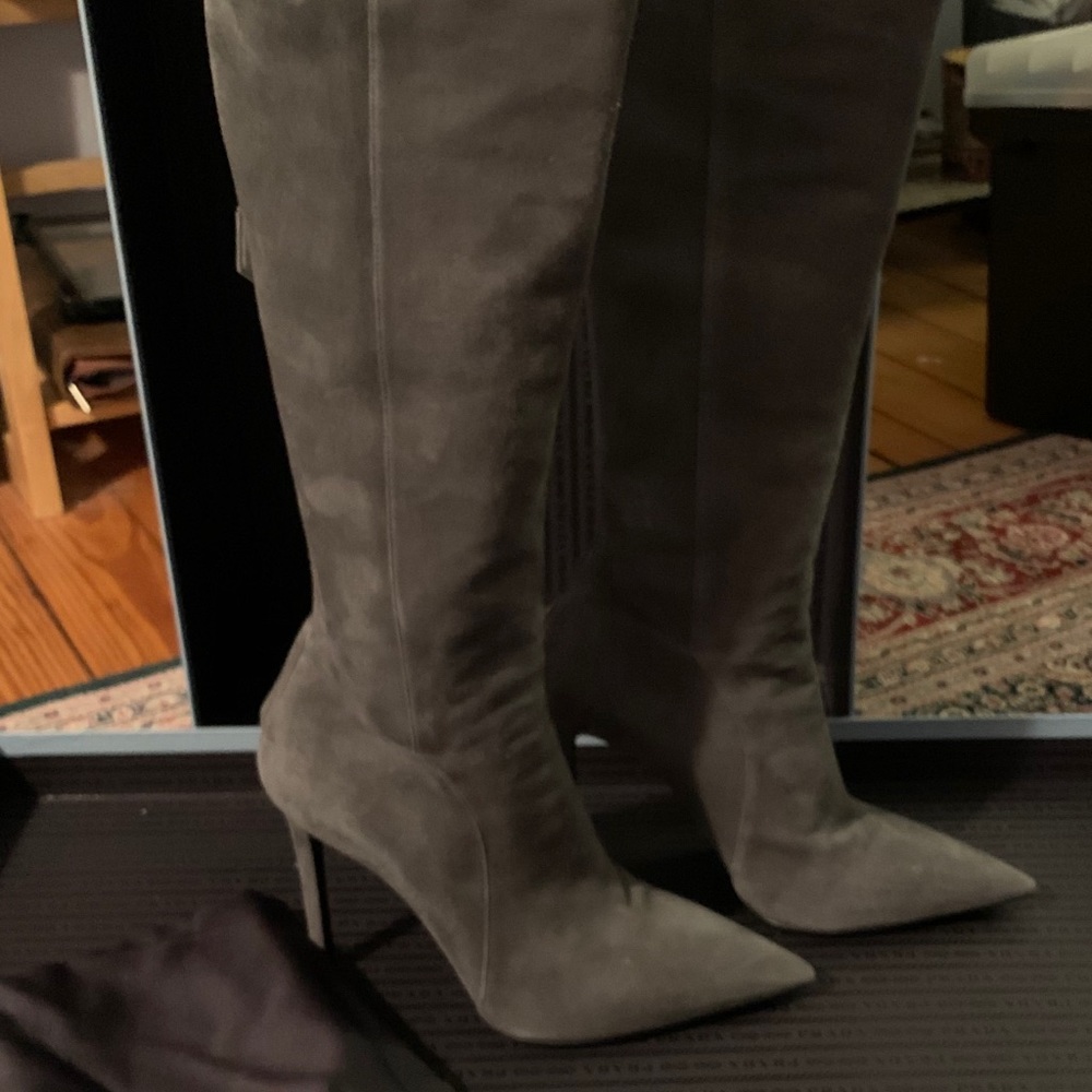 Authentic Prada stretch knee high boots- size 8